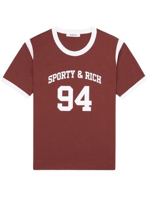 Sporty & Rich SR 94 Sports T-shirt - Red