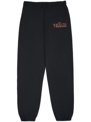 Sporty & Rich SR Health Resort cotton track pants - Black
