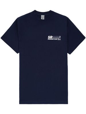 Sporty & Rich SR Running Club cotton T-shirt - Blue