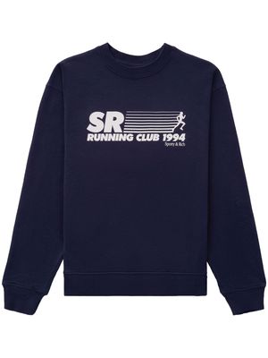 Sporty & Rich SR Running Club sweatshirt - Blue