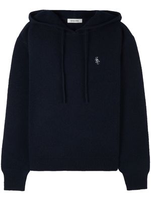 Sporty & Rich SRC cashmere hoodie - Blue