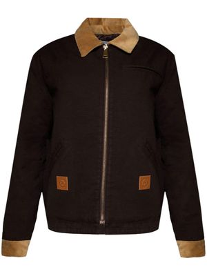 Sporty & Rich SRHWC canvas zipped jacket - Brown