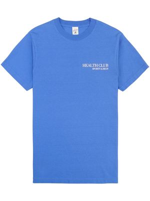 Sporty & Rich Stay Hydrated cotton T-shirt - Blue