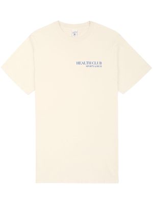 Sporty & Rich Stay Hydrated cotton T-shirt - Neutrals