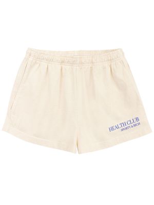 Sporty & Rich Stay Hydrated logo-print shorts - Neutrals
