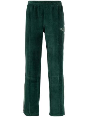 Sporty & Rich straight-leg velvet trousers - Green