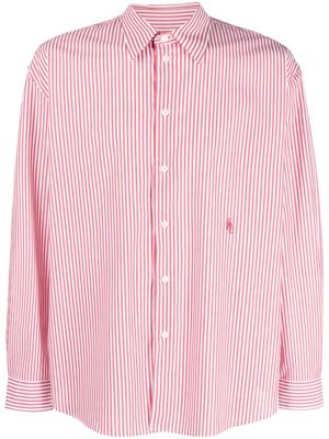 Sporty & Rich stripe-print cotton shirt - Red