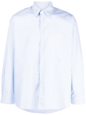 Sporty & Rich stripe-print long-sleeved shirt - Blue