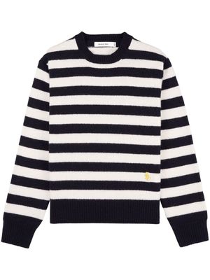 Sporty & Rich striped wool jumper - White