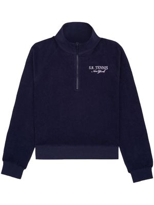 Sporty & Rich Tennis half-zip sweatshirt - Blue