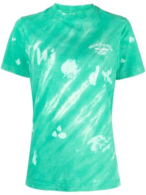 Sporty & Rich tie-dye print cotton T-shirt - Green