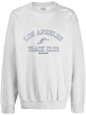 Sporty & Rich Track Club crew-neck sweatshirt - Grey