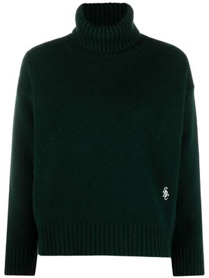 Sporty & Rich turtleneck wool jumper - Green