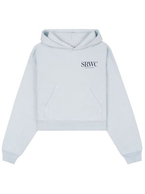 Sporty & Rich Upper East Side cotton hoodie - Blue