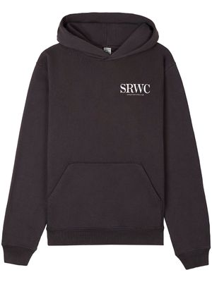 Sporty & Rich Upper East Side cotton hoodie - FADED BLACK