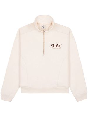 Sporty & Rich Upper East Side zip sweatshirt - Neutrals