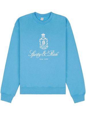 Sporty & Rich Vendome cotton sweatshirt - BLUE