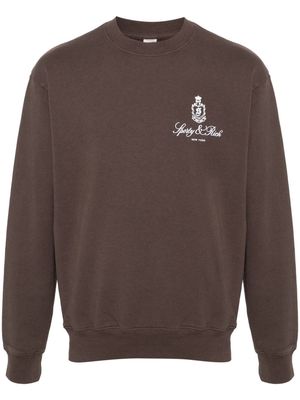 Sporty & Rich Vendome cotton sweatshirt - Brown