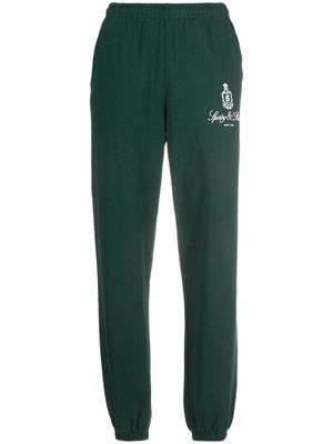 Sporty & Rich Vendome cotton track pants - Green