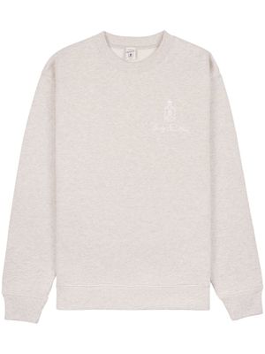 Sporty & Rich Vendome logo-embroidered sweatshirt - Neutrals