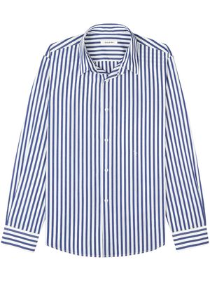 Sporty & Rich vertical-stripe long-sleeve shirt - Blue