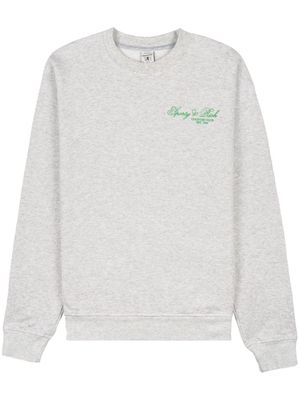 Sporty & Rich Villa logo-print sweatshirt - Grey
