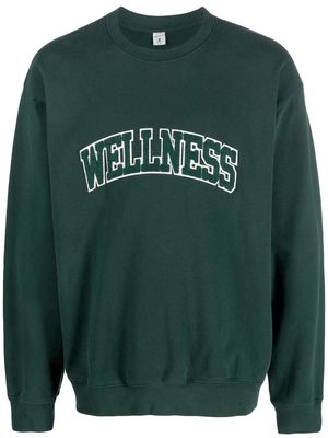 Sporty & Rich Wellness appliqué sweatshirt - Green