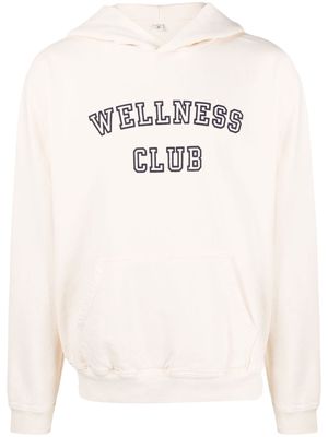 Sporty & Rich Wellness Club cotton hoodie - Neutrals