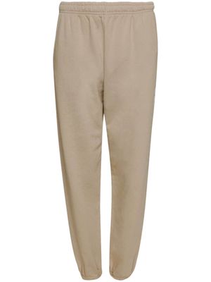 Sporty & Rich Wellness Club log flocked-logo track pants - Grey