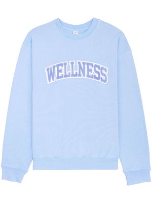 Sporty & Rich Wellness cotton sweatshirt - Blue