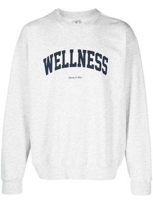 Sporty & Rich Wellness cotton sweatshirt - Grey