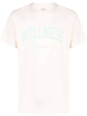 Sporty & Rich Wellness Ivy cotton T-shirt - Neutrals
