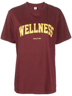 Sporty & Rich Wellness Ivy cotton T-shirt - Red