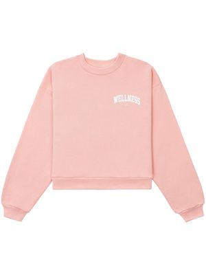 Sporty & Rich Wellness Ivy cropped sweatshirt - Pink