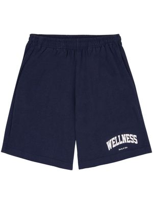 Sporty & Rich Wellness Ivy Gym elasticated track shorts - Blue