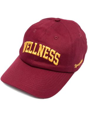 Sporty & Rich Wellness logo-embroidered baseball cap