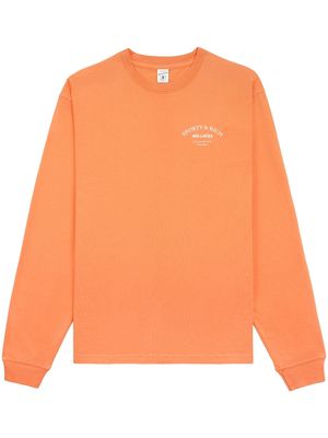 Sporty & Rich Wellness Studio logo-print sweatshirt - Orange