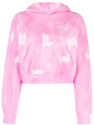 Sporty & Rich Wellness tie-dye cotton hoodie - Pink