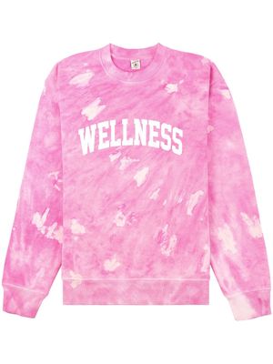 Sporty & Rich Wellness tie-dye sweatshirt - Pink