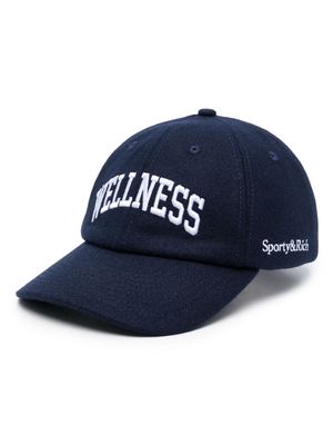 Sporty & Rich Wellness wool baseball cap - Blue