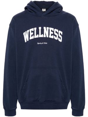 Sporty & Rich Welness cotton hoodie - Blue