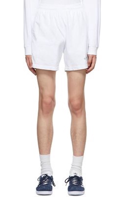 Sporty & Rich White Wimbledon Gym Shorts