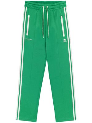 Sporty & Rich x Adidas embroidered-logo track pants - Green