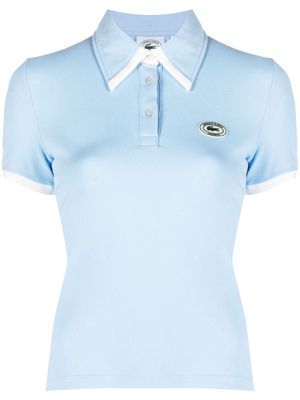 Sporty & Rich x Lacoste logo-patch polo shirt - Blue