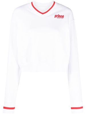 Sporty & Rich x Prince Sporty V-neck sweatshirt - White