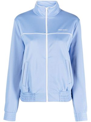 Sporty & Rich zipped-up fastening bomber jacket - Blue