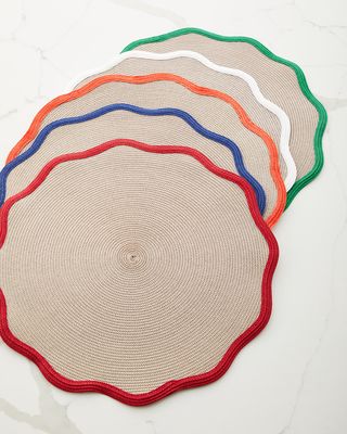 Spring Scallop Border Placemats, Set of 4