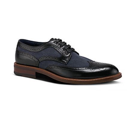 Spring Step Men's Leather Wing Tip Derby Shoes - Downtown