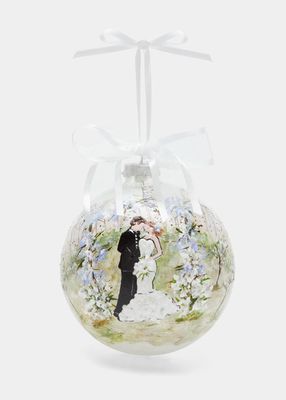 Spring Wedding Glass Ornament