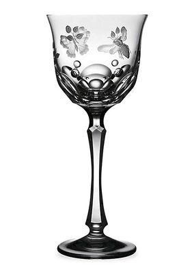 Springtime Clear Wine Glass